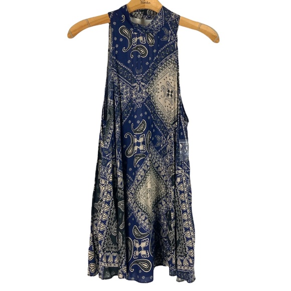 Free People Dresses & Skirts - NWOT Intimately Free People Beaux Slip Paisley Halter Sleeveless Tunic D…